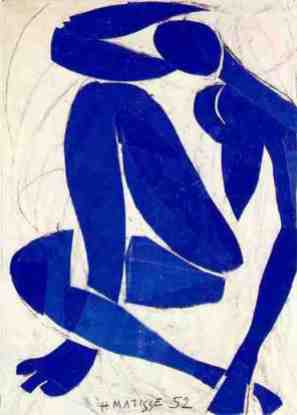Nu bleu, 1952 Matisse Papier gouaché découpé.
